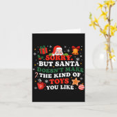 Sorry Santa Doesn’t Make The Toys You Like Funny Q Kaart (Gele Bloem)
