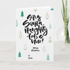 Sorry Santa... Feestdagen Kaart