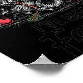 Sorry Santa I’ve Been Feral Funny Raccoon Christma Poster (Hoek)