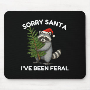 Sorry Santa Ik Ben Wild Fijne Kerst Wasbeer Muismat