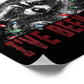 Sorry Santa I've Been Feral Christmas Holiday Racc Poster (Hoek)