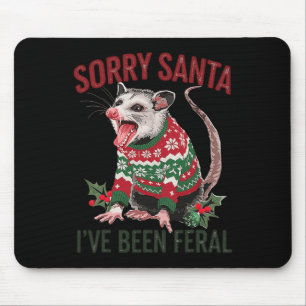Sorry Santa Ive Been Feral Funny Feral Opossum Chr Muismat