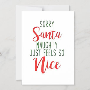 Sorry Santa Stout Gedrag Voelt Zo Lekker Magnetische Uitnodiging