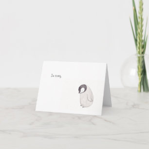 Sorry Schattigee Penguin Kaart van MiKa Art