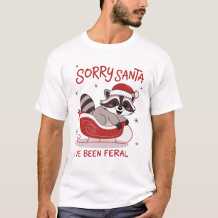 Sorry Sint, ik ben wild geweest Funny Kerstmis T-shirt