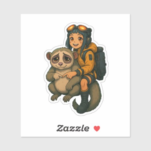 Sorry Slowlorris & Waifu Cyberpunk SRYcoin Sticker (Vel)