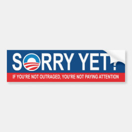 Sorry toch? Anti Obama Bumpersticker