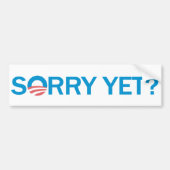 Sorry toch? Anti-Obama Bumpersticker (Voorkant)