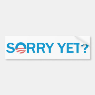 Sorry toch? Anti-Obama Bumpersticker