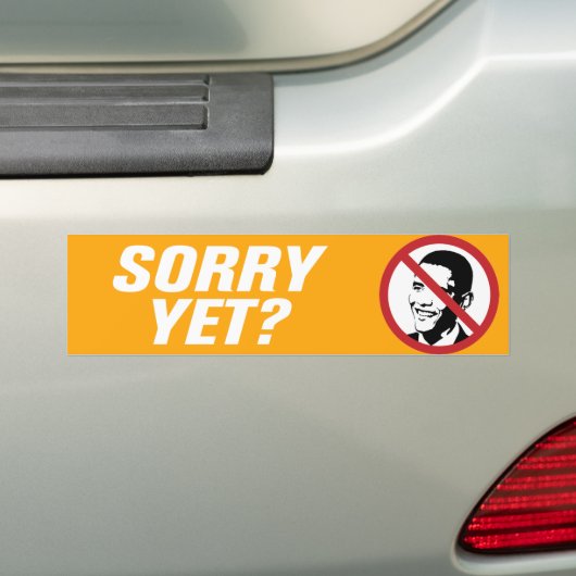 Sorry toch? Anti-Obama Bumpersticker (Op auto)