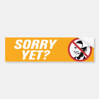 Sorry toch? Anti-Obama Bumpersticker