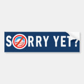 Sorry toch? Bumpersticker (Voorkant)