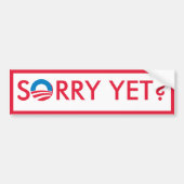Sorry toch? bumpersticker (Voorkant)
