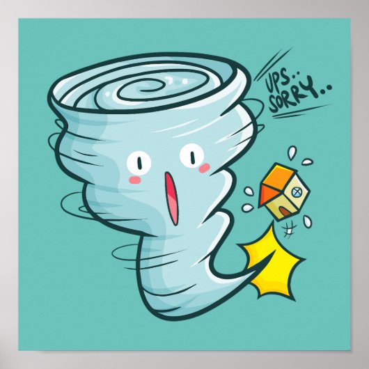Sorry Tornado Poster (Voorkant)