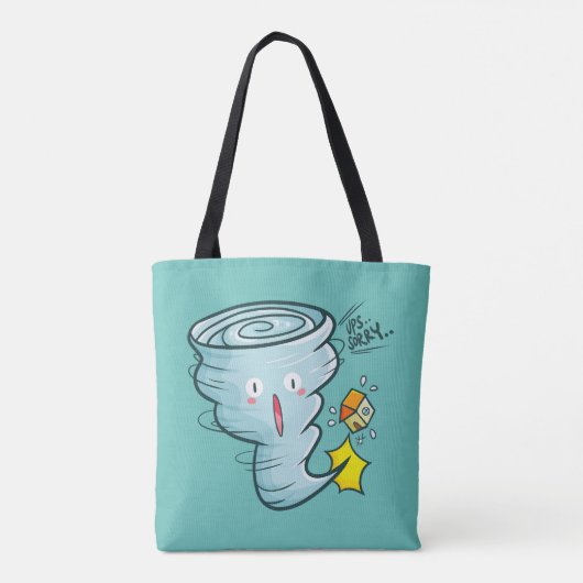 Sorry Tornado Tote Bag (Achterkant)