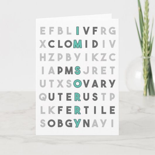 Sorry (turquoise) kaart (Voorkant)