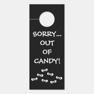 "Sorry.. uit het Snoep" Deuren Hanger