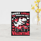 Sorry Valentine Ladies Mom Booked Me First Kaart (Gele Bloem)