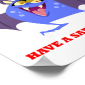 Sorry van de Halloween Snoep Blue Vampire Monster Poster (Hoek)