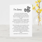 Sorry Vergeef Me Kaart (Gele Bloem)
