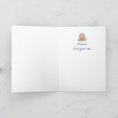 Sorry, vergeef me, Teddy Bear Flowers Kaart (Binnen)