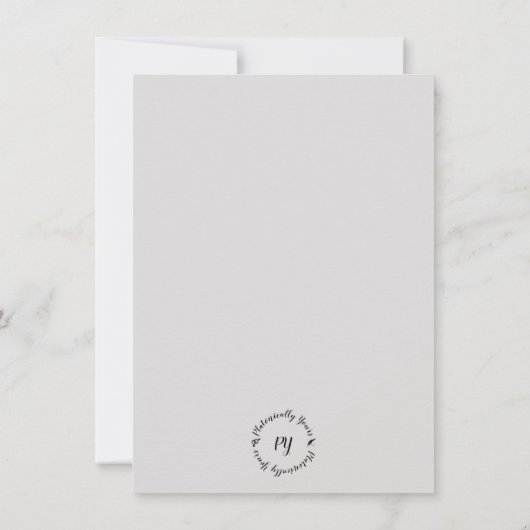 Sorry, vlakke Wenskaart (Achterkant)