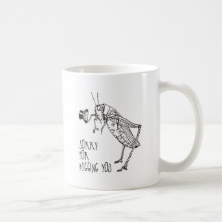 Sorry voor afluisteren: sprinkhaan / cricket koffiemok