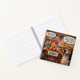 Sorry voor alle trucs, kat- en hondenspiraalnotiti notitieboek