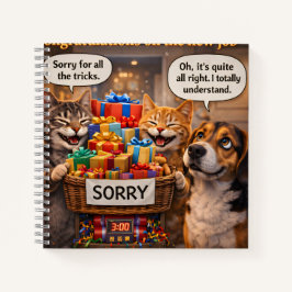 Sorry voor alle trucs, kat- en hondenspiraalnotiti notitieboek
