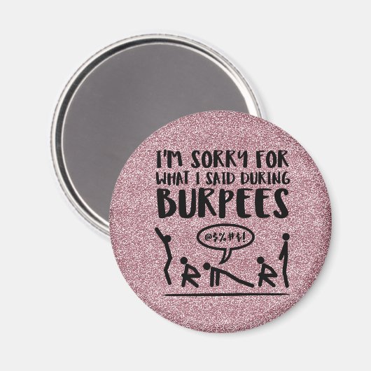 Sorry voor bruinkoolvis (glitter) magneet (Voorkant / Achterkant)