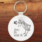 Sorry voor het afluisteren:  sprinkhaan / cricket sleutelhanger (Voorkant)