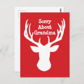 Sorry voor het Briefkaart met de rendierrendierren (Voorkant / Achterkant)