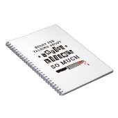 SORRY VOOR HET DENKEN OVER ERNSTIGE KILLER ZOVEEL NOTITIEBOEK (Rechterzijde)