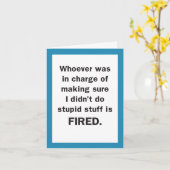 Sorry voor het doen van stomme dingen / grappig kaart (Gele Bloem)