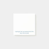 Sorry voor het ongemak Post-it notes (Voorkant)
