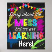 Sorry voor het Poster van de Mess Classroom (Voorkant)