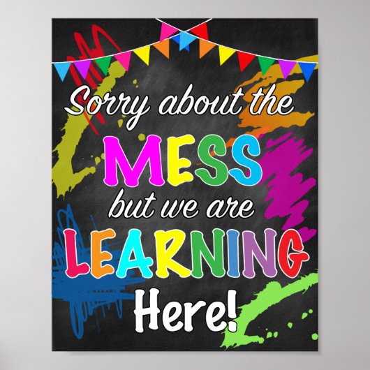 Sorry voor het Poster van de Mess Classroom (Voorkant)