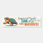 Sorry voor het rijden van de snelheidslimiet! bumpersticker (Voorkant)