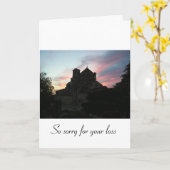 Sorry voor het verlies [van een persoon] kaart (Gele Bloem)