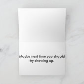 Sorry voor het verlies van je baan... kaart (Binnen)