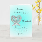 Sorry voor het verlies van je man kaart (Gele Bloem)