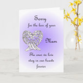 Sorry voor het verlies van je moeder kaart (Gele Bloem)