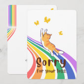 Sorry voor het verlies van uw kat Kaart (Voorkant / Achterkant)