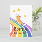 Sorry voor het verlies van uw kat Kaart (Staand voorkant)