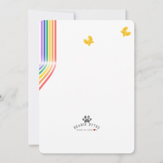 Sorry voor het verlies van uw kat Kaart (Achterkant)