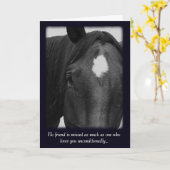 Sorry voor het verlies van uw paardensympathiekaar kaart (Gele Bloem)