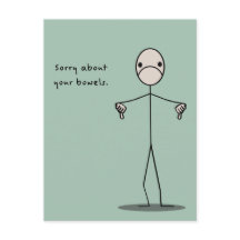 Sorry voor je darmen