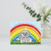 Sorry voor je loops, Dog Memorial Feestdagenkaart (Staand voorkant)