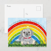 Sorry voor je loops, Dog Memorial Feestdagenkaart (Voorkant / Achterkant)