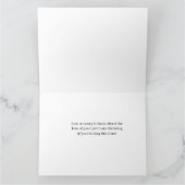 Sorry voor je verlies bedankkaart (Binnen)